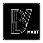 LOGO BACH VIET MART TRANG - NEN ĐEN